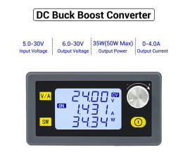 DC 5-30V 35W 4A Adjustable Step UP Down Power Supply Module, DC-DC Buck Boost Converter, CCCV Voltage Converter Solar Charging